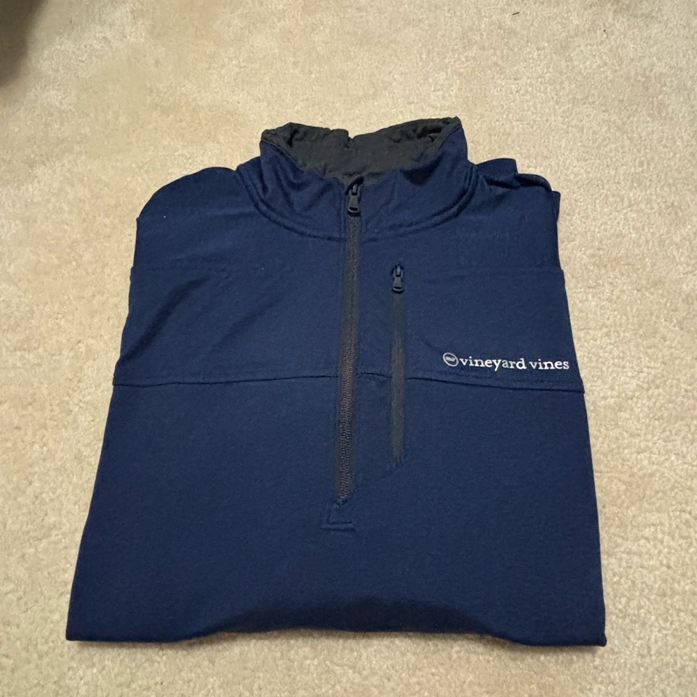 Vineyard Vines Navy Quarter-Zip Pullover